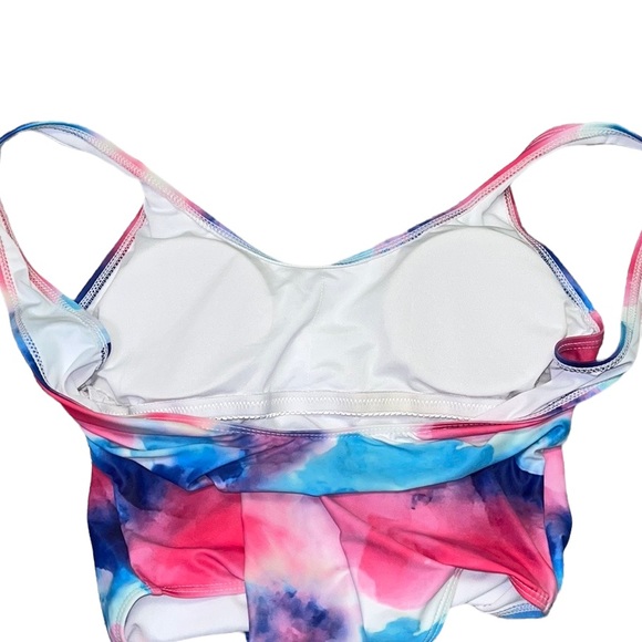 Tie Dye Swimsuit One Piece L Large New - Picture 3 of 4